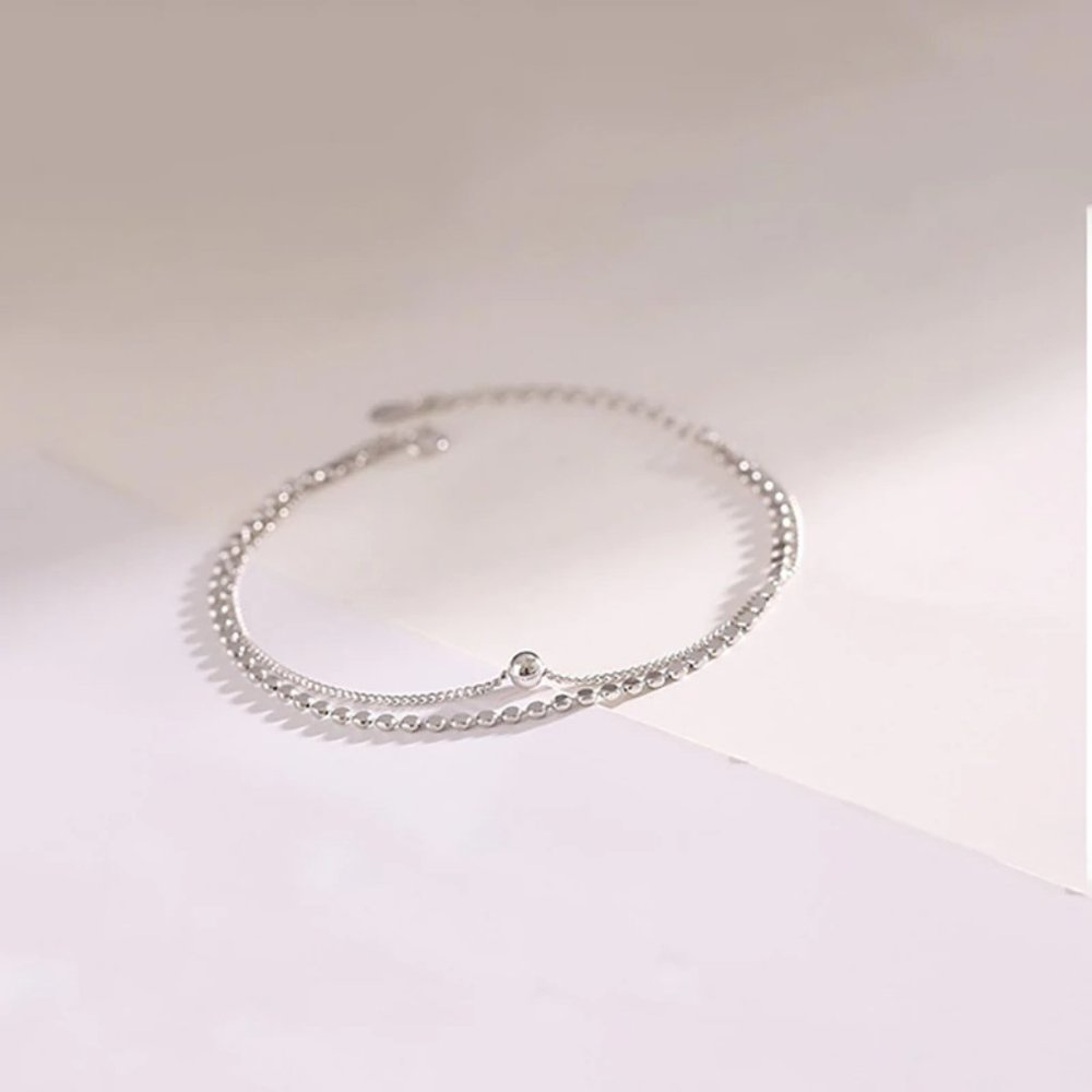 NEW Rose Gold/Sterling Silver Coin Bead Bracelet - Picture 10 of 11
